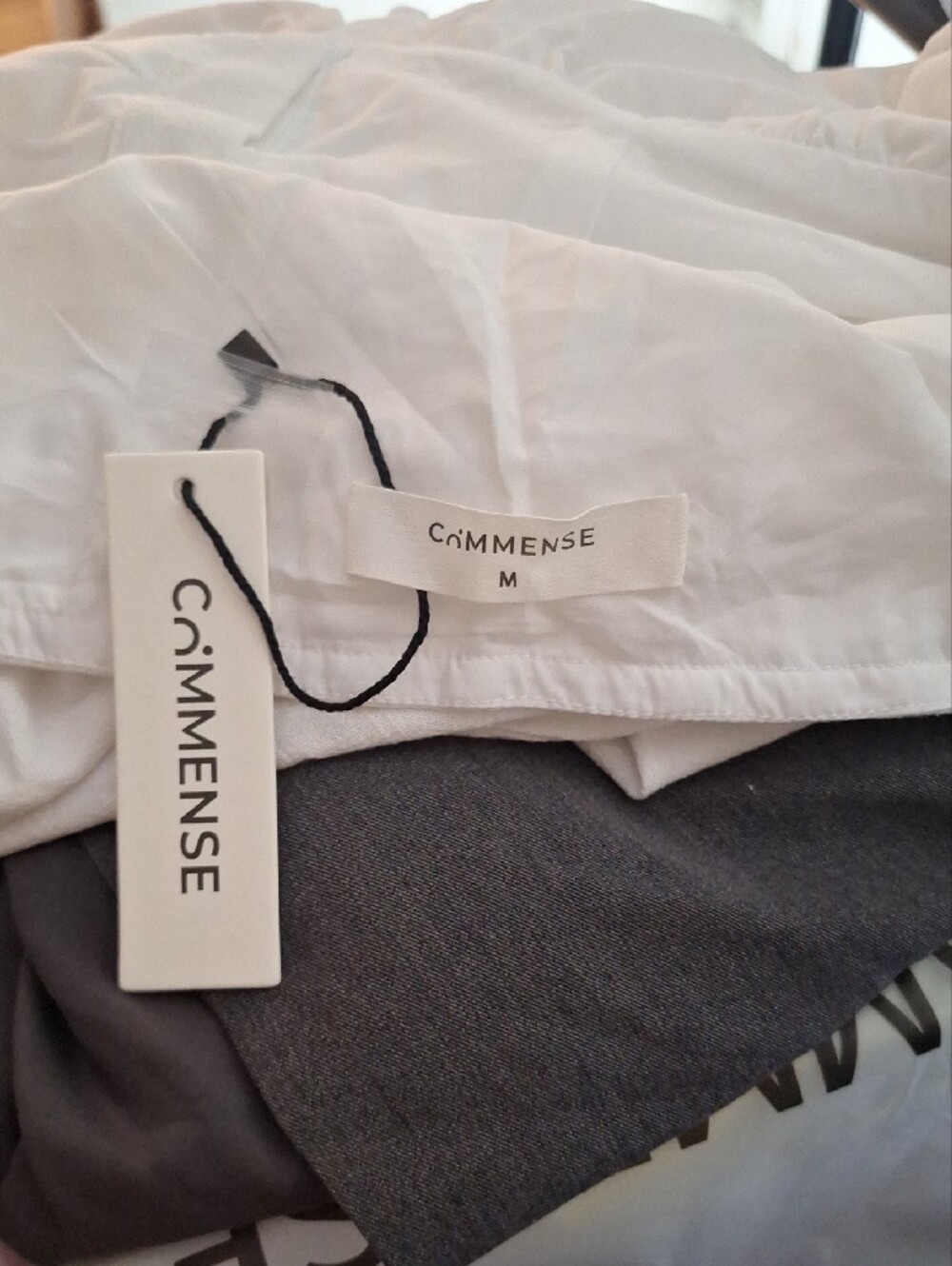 Commense White Mini Button-Front Sundress - Picture 7 of 7